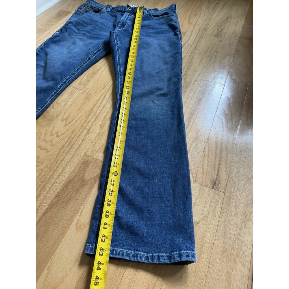 Ariat M5 Straight Fit Straight Leg Jeans Men’s 38x34 Medium Wash Stretch Denim